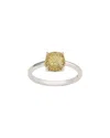 Suzy Levian Silver 0.02 Ct. Tw. Diamond & Sapphire Ring