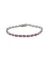 Suzy Levian Silver 0.02 Ct. Tw. Diamond Bracelet