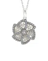 Suzy Levian Silver 0.72 Ct. Tw. Sapphire Necklace
