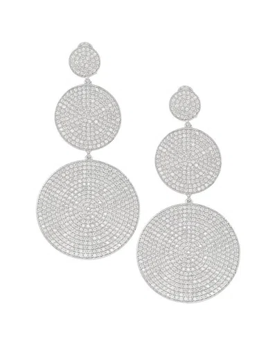 Suzy Levian Silver Cz Earrings