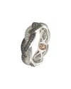 Suzy Levian Silver Cz Eternity Ring