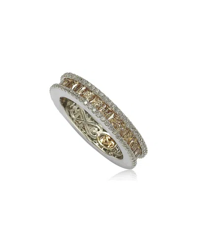 Suzy Levian Silver Cz Eternity Ring