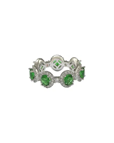 Suzy Levian Silver Cz Eternity Ring
