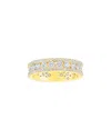 Suzy Levian Silver Cz Eternity Ring