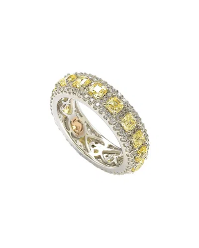 Suzy Levian Silver Cz Eternity Ring