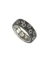 Suzy Levian Silver Cz Eternity Ring