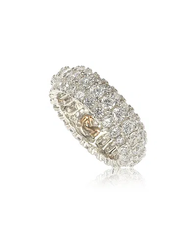 Suzy Levian Silver Cz Eternity Ring