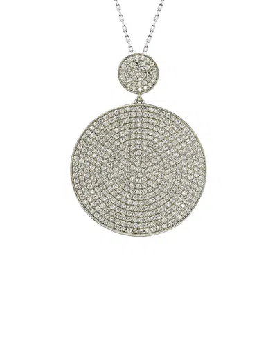 Suzy Levian Silver Cz Pendant