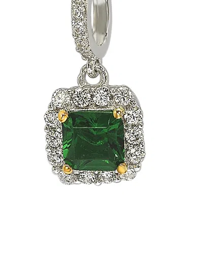 Suzy Levian Silver Cz Pendant Necklace