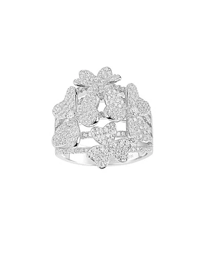 Suzy Levian Silver Cz Ring