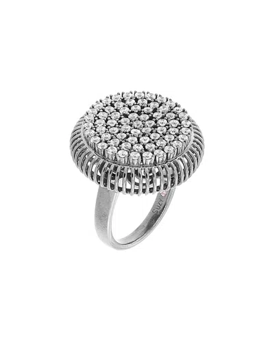 Suzy Levian Silver Cz Ring