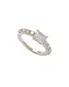 Suzy Levian Silver Cz Ring