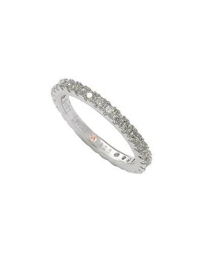 SUZY LEVIAN SUZY LEVIAN SILVER CZ STACKABLE RING