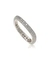 Suzy Levian Silver Cz Stackable Ring