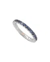 Suzy Levian Silver Cz Stackable Ring
