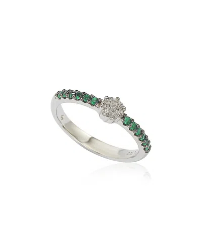 SUZY LEVIAN SUZY LEVIAN SILVER CZ STACKABLE RING