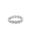 Suzy Levian Silver Cz Stackable Ring