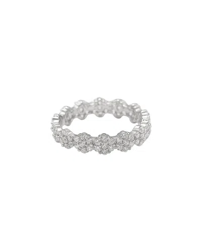 SUZY LEVIAN SUZY LEVIAN SILVER CZ STACKABLE RING