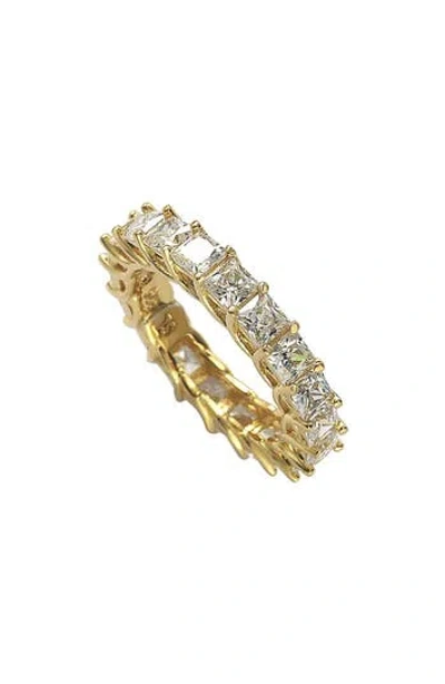 Suzy Levian Square Cut Cz Eternity Ring