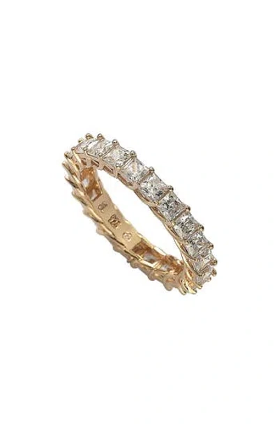 Suzy Levian Square Cut Cz Eternity Ring