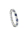 Suzy Levian Sterling Silver 2 Ct. Tw. Sapphire With Diamond Accent