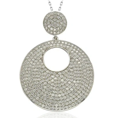 Suzy Levian Sterling Silver Cubic Zirconia Pendant