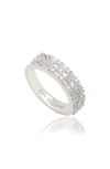 Suzy Levian Sterling Silver Cubic Zirconia Ring In White