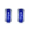 Suzy Levian Sterling Silver Invisible Set Red White Cubic Zirconia Huggie Earrings In Blue