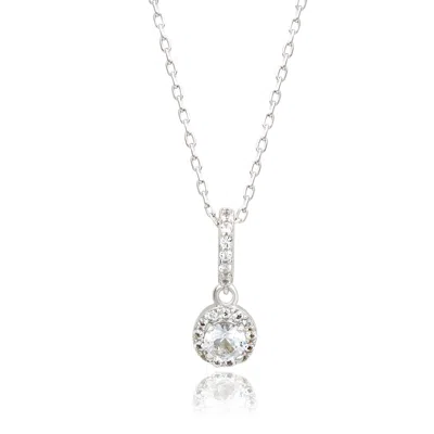 Suzy Levian Sterling Silver Pink Sapphire And Diamond Accent Pendant Necklace In Brown