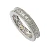 Suzy Levian Sterling Silver Princess Cut White Cubic Zirconia Eternity Band In Silver