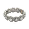 Suzy Levian Sterling Silver Round White Cubic Zirconia Eternity Band
