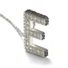 Suzy Levian Sterling Silver & Blue Sapphire Initial Pendant Necklace In Silver