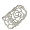 Suzy Levian Sterling Silver Cz Armor Ring In White