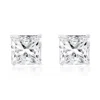 Suzy Levian White Sterling Silver Asscher-cut Cubic Zirconia 8mm 4 Cttw Stud Earrings In Metallic