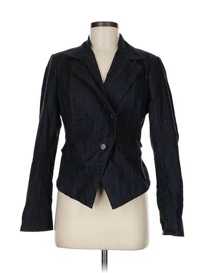 Pre-owned Suzy Shier Blazer Jacket In Black