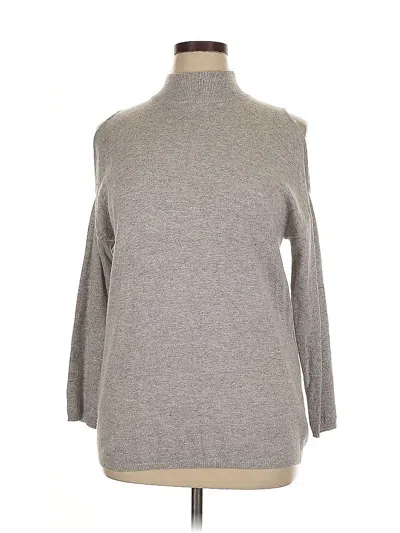 Pre-owned Suzy Shier Turtleneck Sweater In Gray
