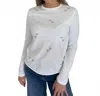 Suzy T Crystal Heart T-shirt In White