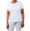 Suzy T Ribbon Top In White In White