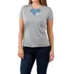 Suzy T Women's Nina Double Heart Top In Light Grey In Gray