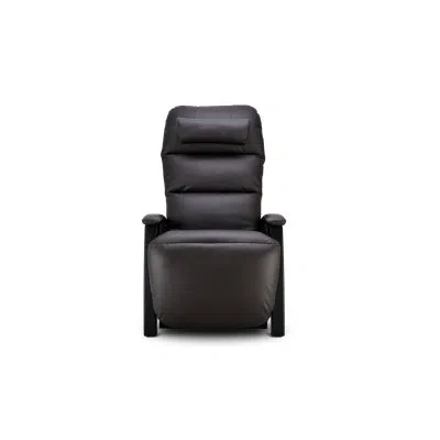 Svago Faux Leather Heated Massage Chair In Brown Faux Leather