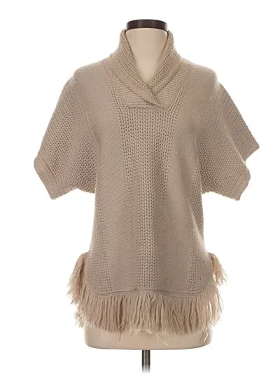 Pre-owned Svee Poncho In Brown