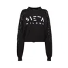 Sveta Milano Women's Black Elena Sweater With  Logo In Black