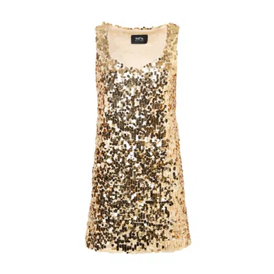 Sveta Milano Women's Chiara Gold Sequin Dress