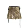 Sveta Milano Women's Mary Gold Sequin Mini Skirt In Gold