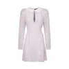Sveta Milano Women's White Seattle Polka-dot Silk Dress With Embroidered Collar In White