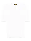 Svevo Fein Geripptes T-shirt In Weiss