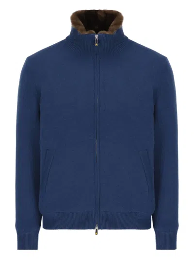 SVEVO FUR-TRIMMED ELBOW-PATCH JACKET