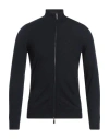 Svevo Man Cardigan Midnight Blue Size 40 Cashmere, Silk