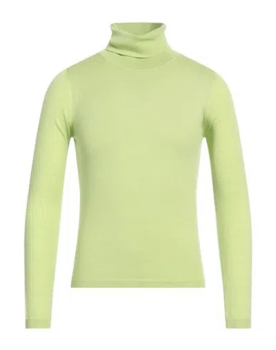 Svevo Man Turtleneck Light Green Size 38 Cashmere In Metallic