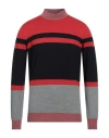 Svevo Man Turtleneck Red Size 40 Wool In Red